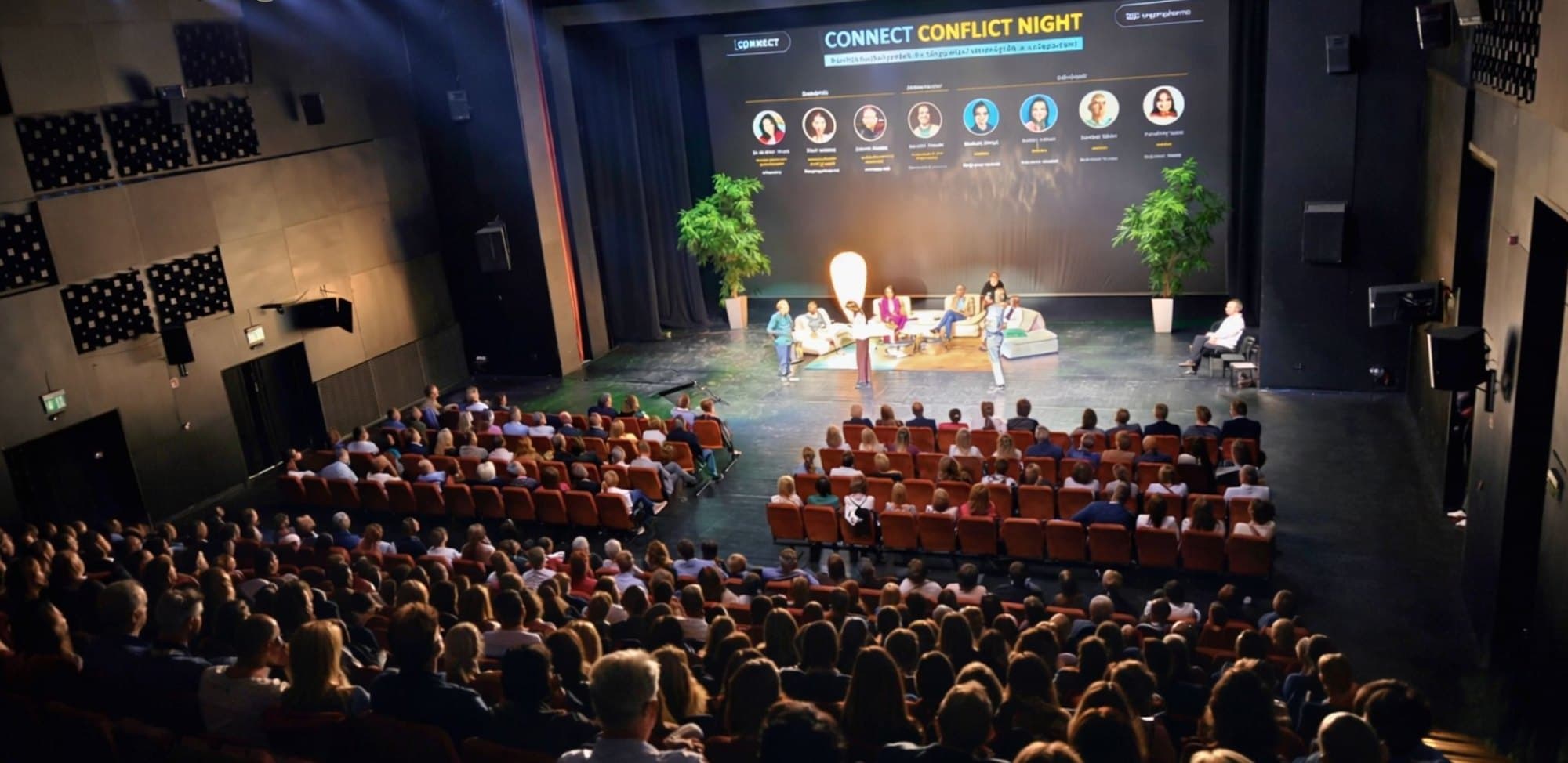 Conflict Night színházi est telt házas nézőtérrel